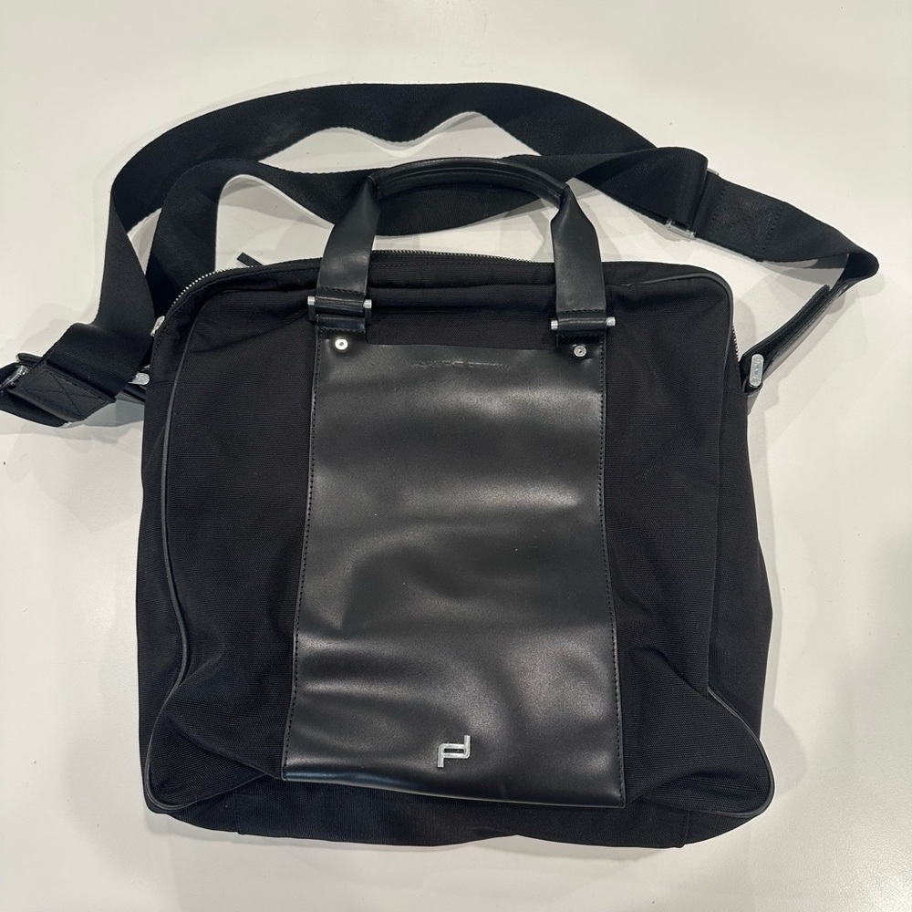Porsche Design Black and Gray Messenger Bag